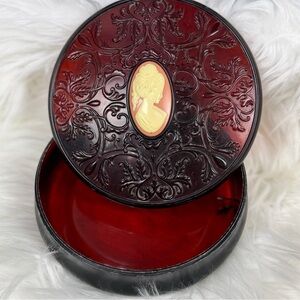 Elegant Red and Black Decorative Box